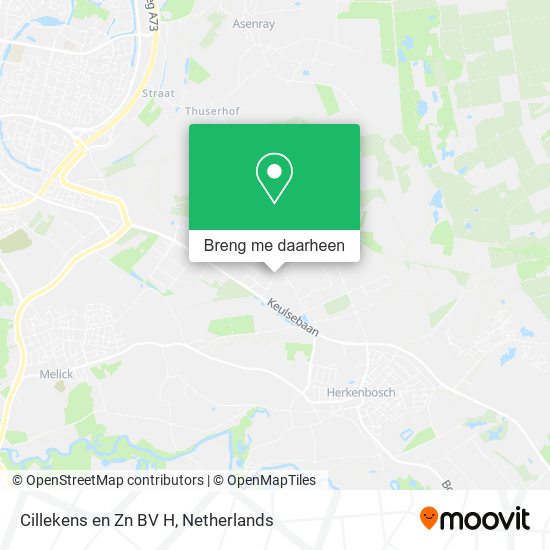 Cillekens en Zn BV H kaart