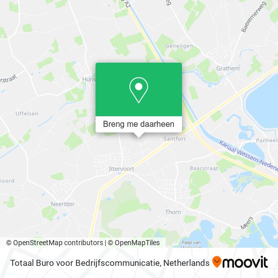 Totaal Buro voor Bedrijfscommunicatie kaart