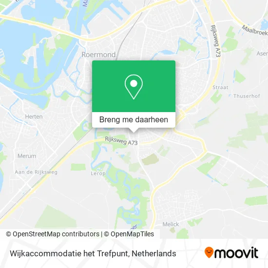 Wijkaccommodatie het Trefpunt kaart