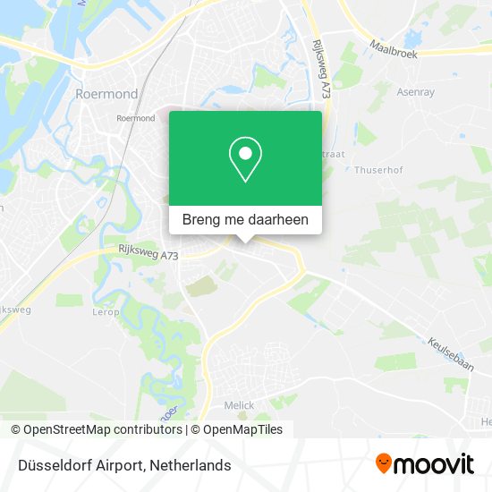 Düsseldorf Airport kaart