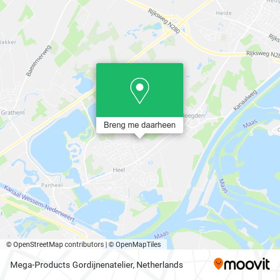 Mega-Products Gordijnenatelier kaart