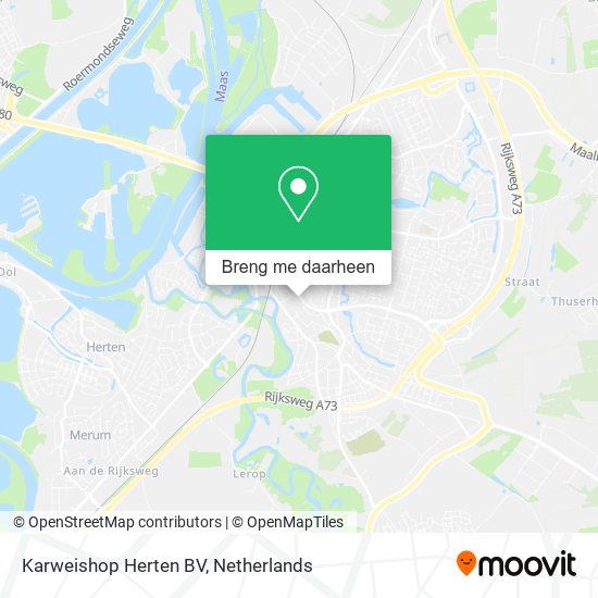 Karweishop Herten BV kaart