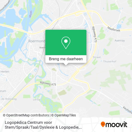 Logopédica Centrum voor Stem / Spraak / Taal / Dyslexie & Logopedie kaart