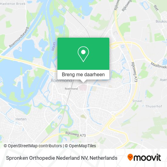 Spronken Orthopedie Nederland NV kaart