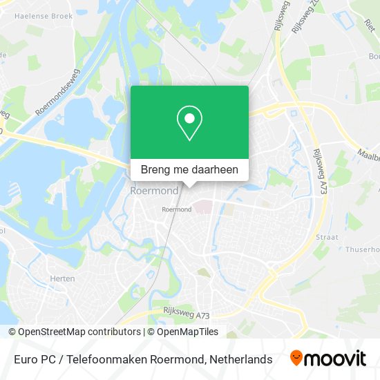 Euro PC / Telefoonmaken Roermond kaart