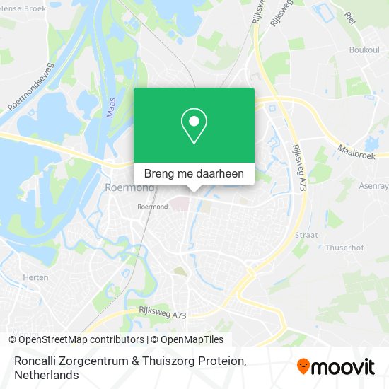 Roncalli Zorgcentrum & Thuiszorg Proteion kaart