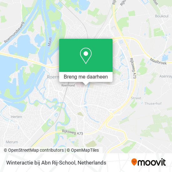 Winteractie bij Abn Rij-School kaart