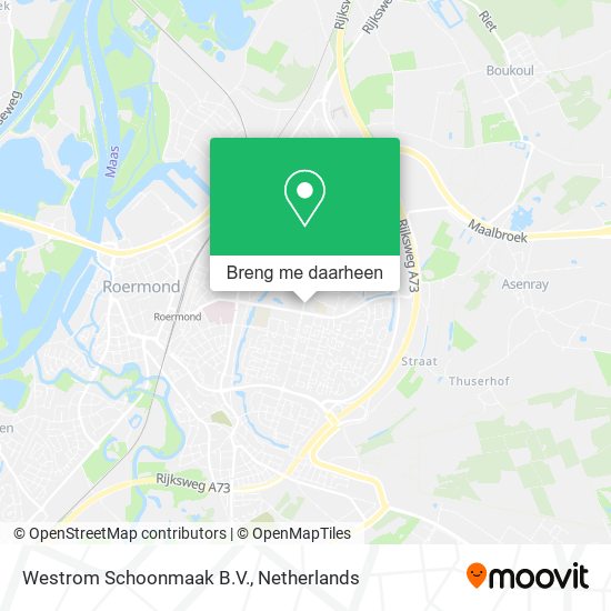 Westrom Schoonmaak B.V. kaart