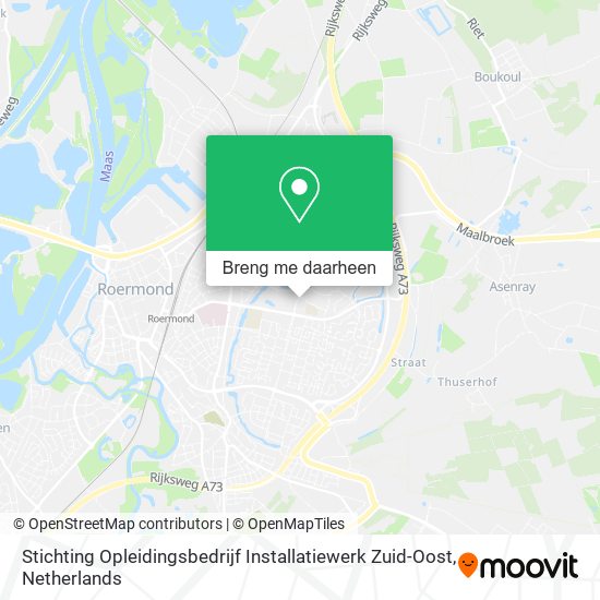 Stichting Opleidingsbedrijf Installatiewerk Zuid-Oost kaart