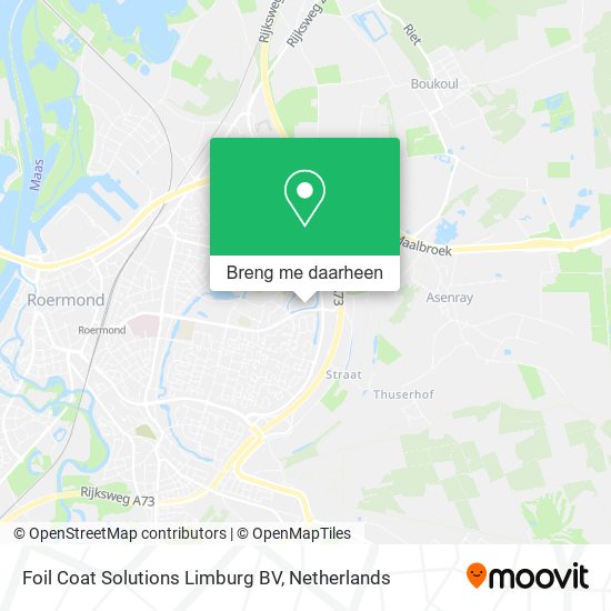 Foil Coat Solutions Limburg BV kaart