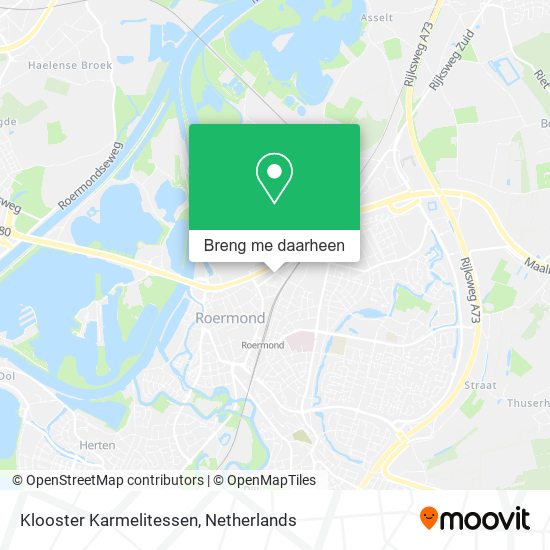 Klooster Karmelitessen kaart