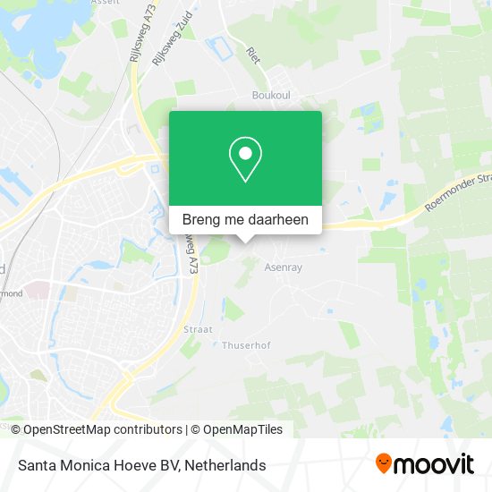 Santa Monica Hoeve BV kaart