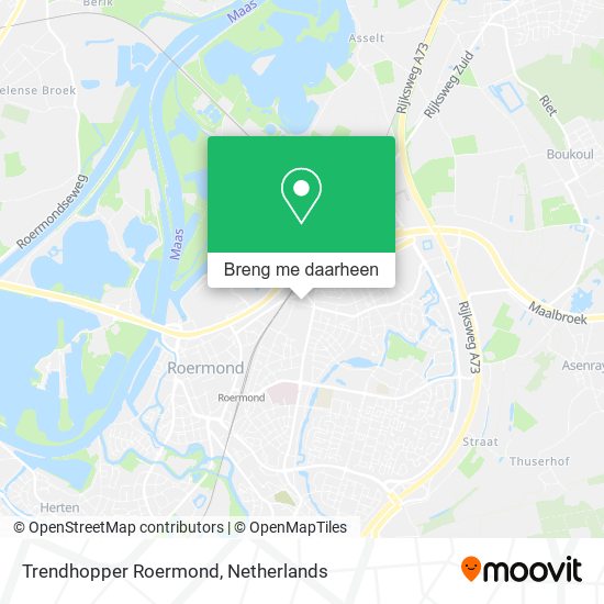 Trendhopper Roermond kaart