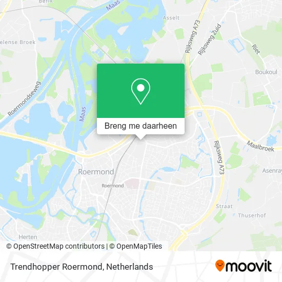 Trendhopper Roermond kaart