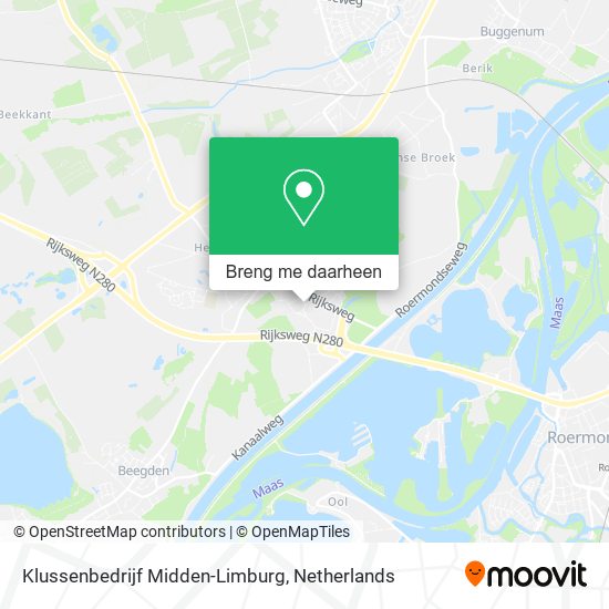 Klussenbedrijf Midden-Limburg kaart