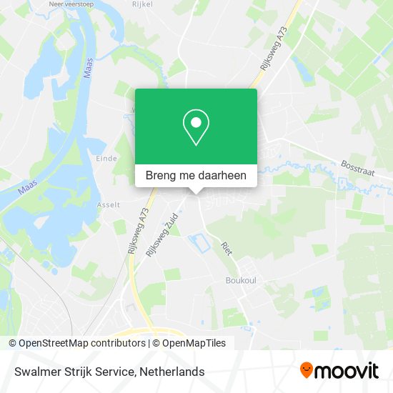 Swalmer Strijk Service kaart