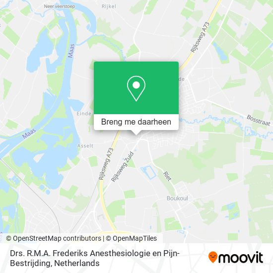Drs. R.M.A. Frederiks Anesthesiologie en Pijn- Bestrijding kaart