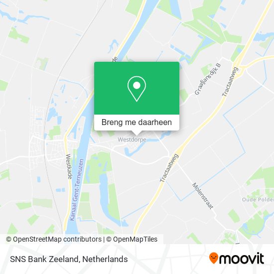 SNS Bank Zeeland kaart