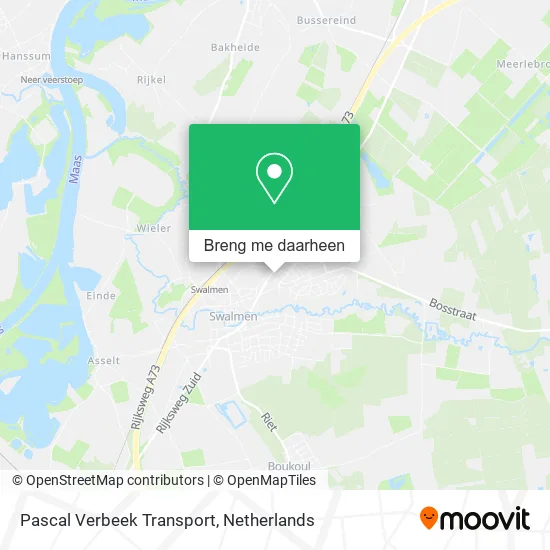 Pascal Verbeek Transport kaart