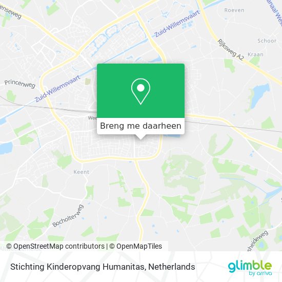 Stichting Kinderopvang Humanitas kaart