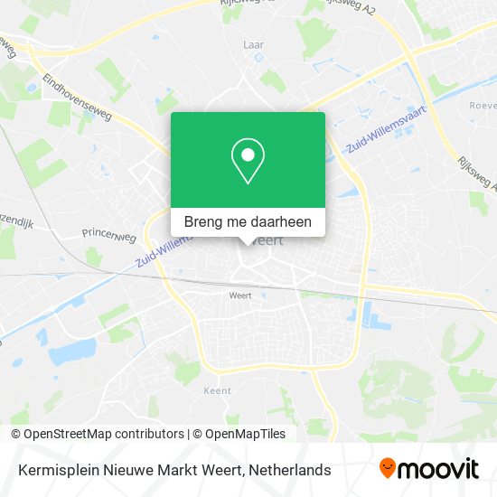 Kermisplein Nieuwe Markt Weert kaart