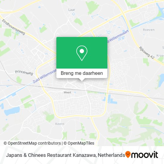 Japans & Chinees Restaurant Kanazawa kaart