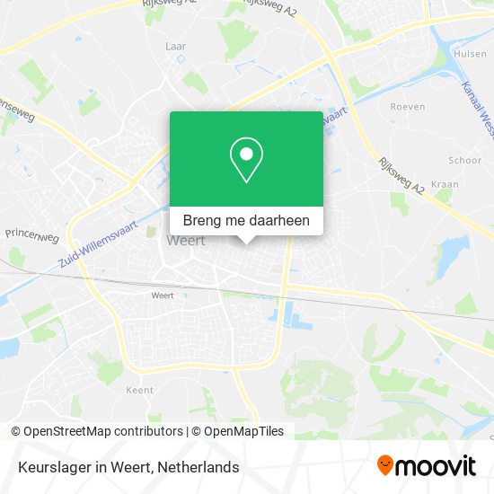 Keurslager in Weert kaart