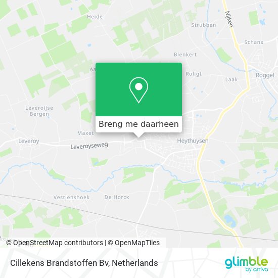 Cillekens Brandstoffen Bv kaart