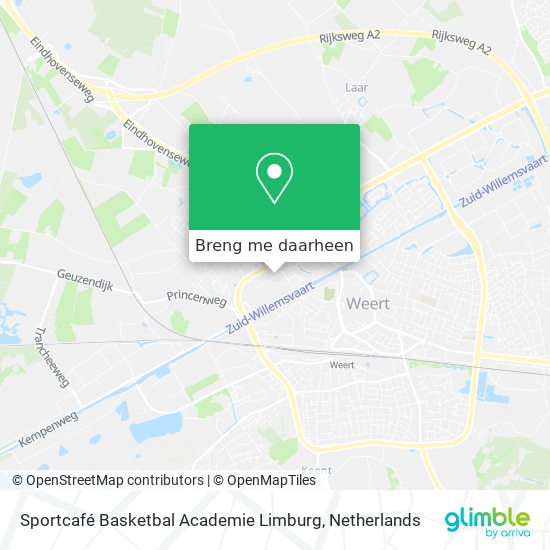 Sportcafé Basketbal Academie Limburg kaart