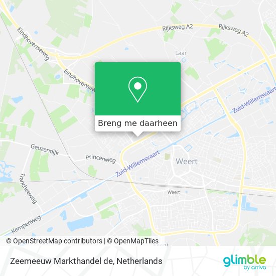 Zeemeeuw Markthandel de kaart