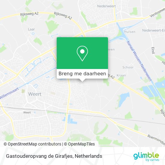 Gastouderopvang de Girafjes kaart