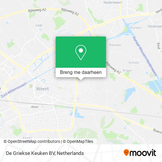 De Griekse Keuken BV kaart