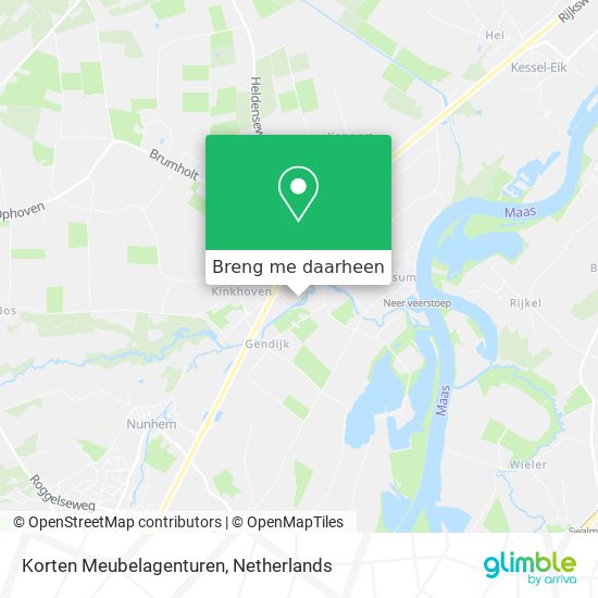 Korten Meubelagenturen kaart