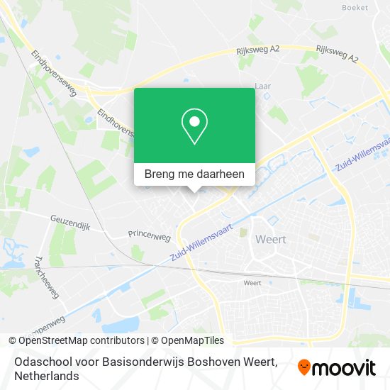 Odaschool voor Basisonderwijs Boshoven Weert kaart