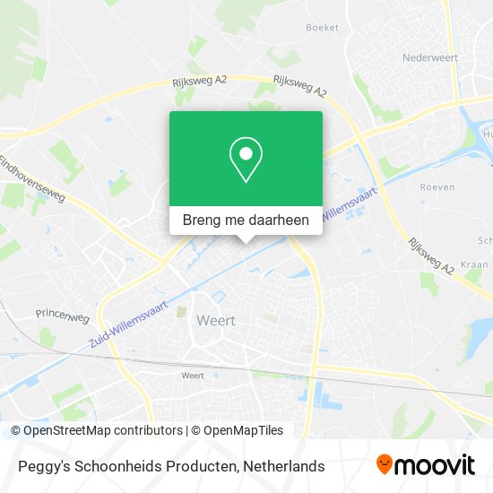 Peggy's Schoonheids Producten kaart