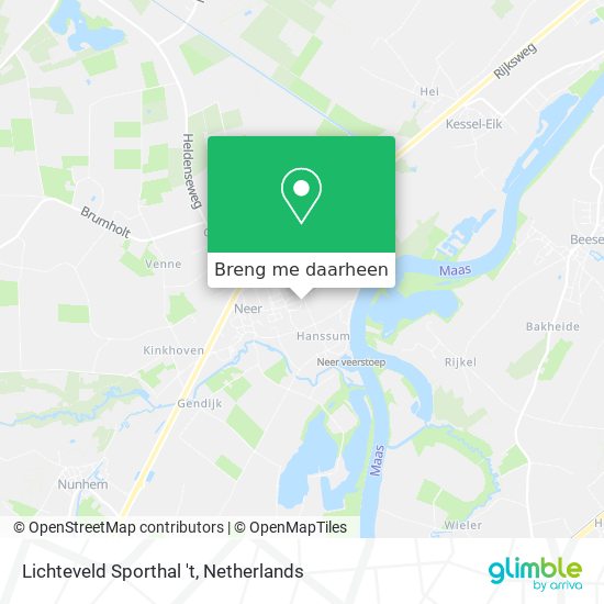 Lichteveld Sporthal 't kaart