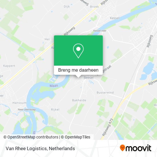 Van Rhee Logistics kaart