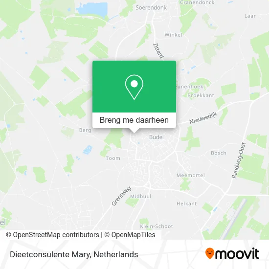 Dieetconsulente Mary kaart