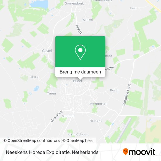 Neeskens Horeca Exploitatie kaart