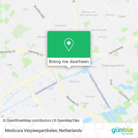 Medicura Verpleegartikelen kaart