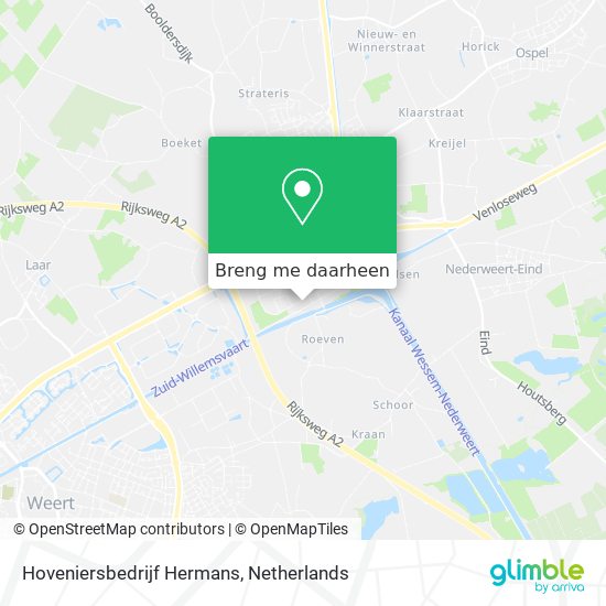 Hoveniersbedrijf Hermans kaart