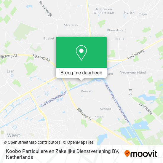 Koobo Particuliere en Zakelijke Dienstverlening BV kaart