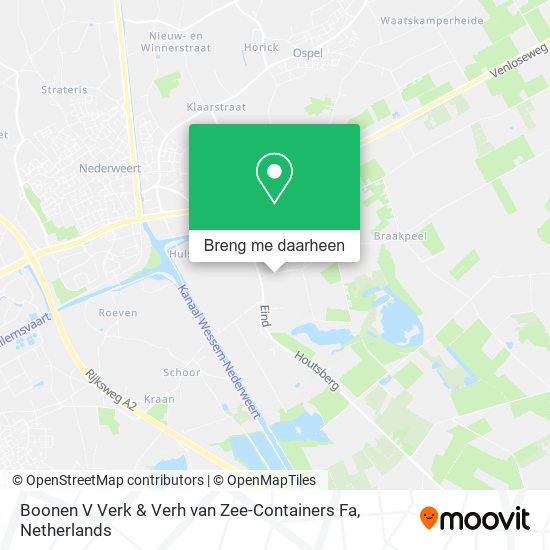 Boonen V Verk & Verh van Zee-Containers Fa kaart