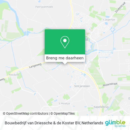 Bouwbedrijf van Driessche & de Koster BV kaart