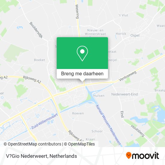 V?Gio Nederweert kaart