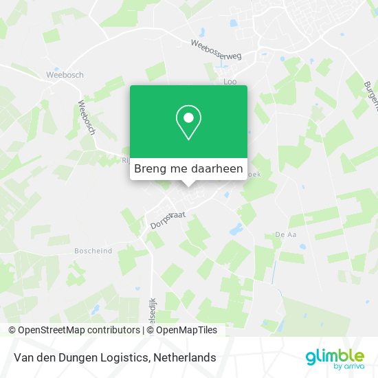 Van den Dungen Logistics kaart