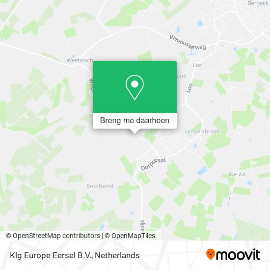 Klg Europe Eersel B.V. kaart