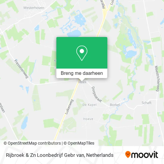 Rijbroek & Zn Loonbedrijf Gebr van kaart
