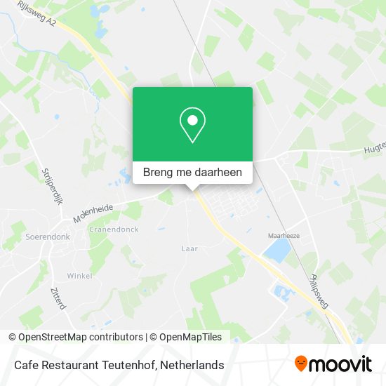Cafe Restaurant Teutenhof kaart