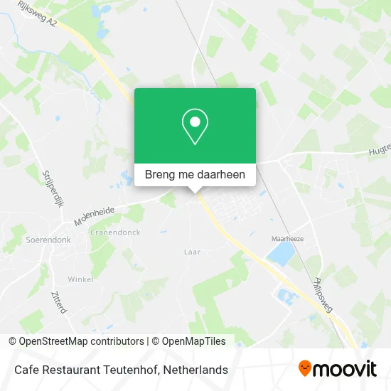 Cafe Restaurant Teutenhof kaart